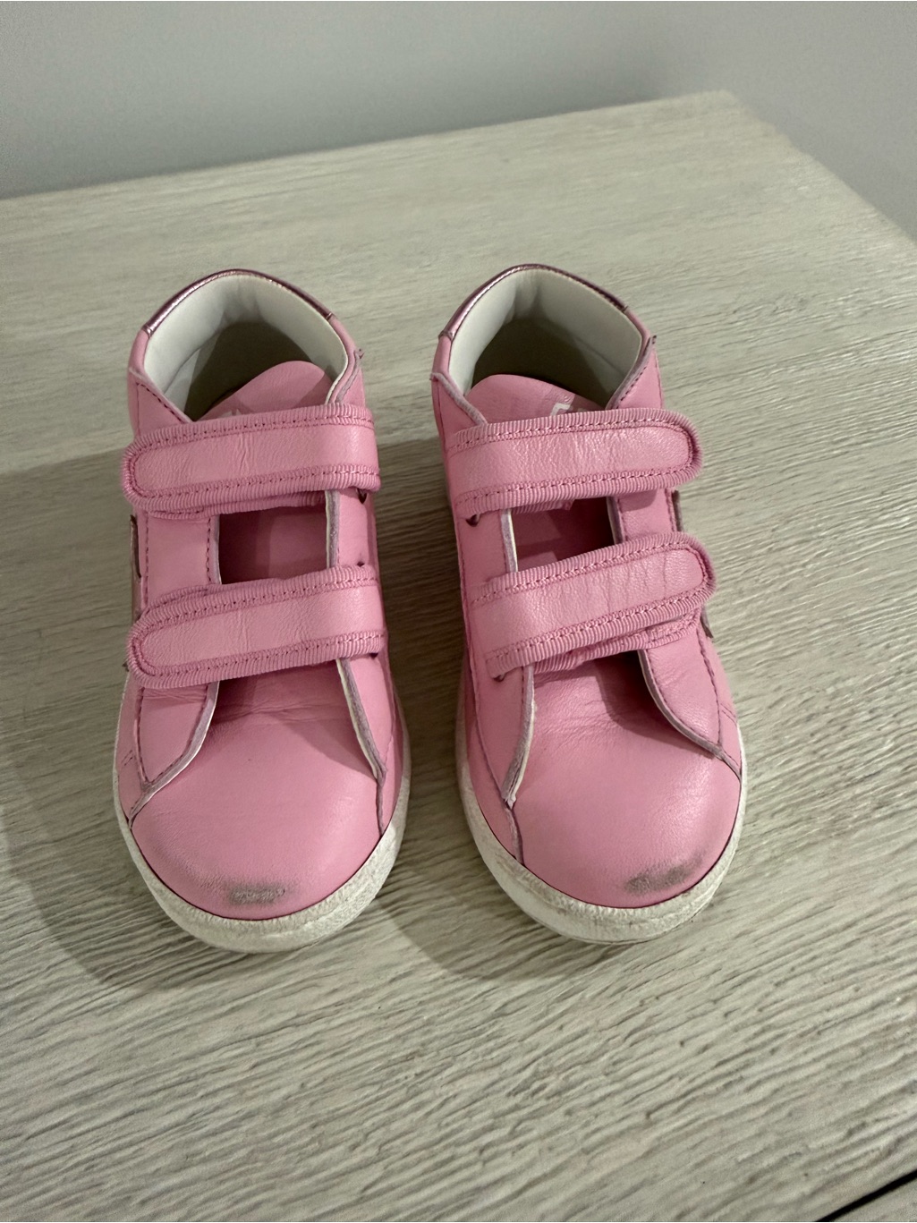 Golden Goose Kids Pink Velcro Sneakers